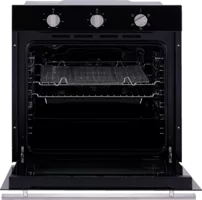Eurotech 60cm Built-In Single Oven - Black